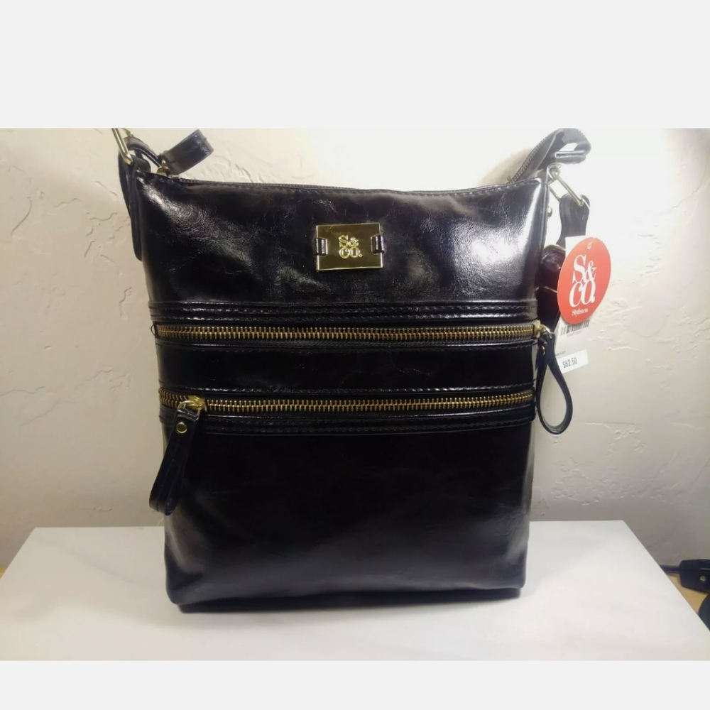 Style & Co Veronica Xbody/ Crossbody bag Black